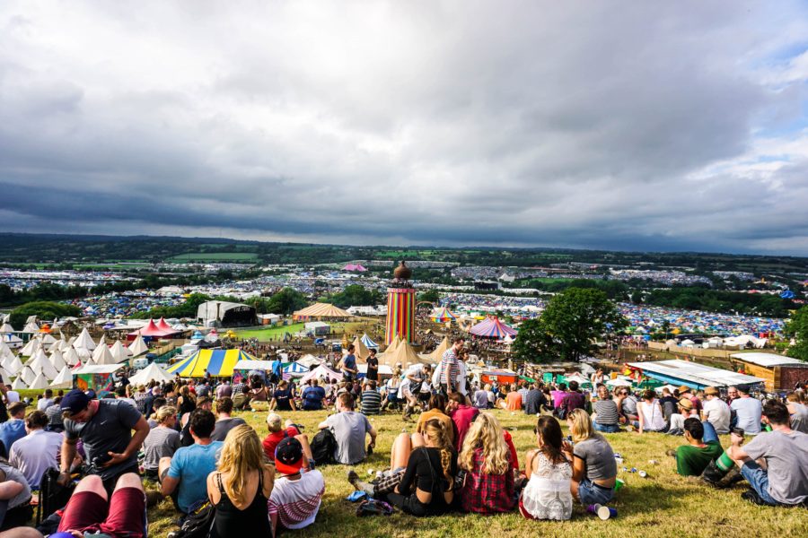 Glastonbury festival in the UK: drug traces from on-site urination could harm rare eels