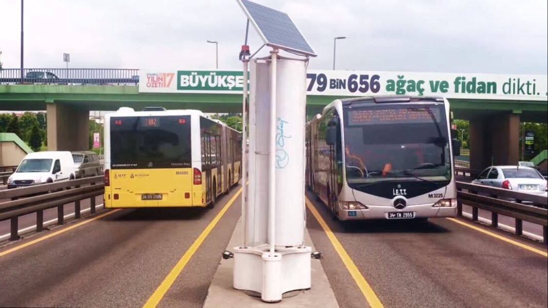 In Istanbul, electricity is generated from air flows from transport