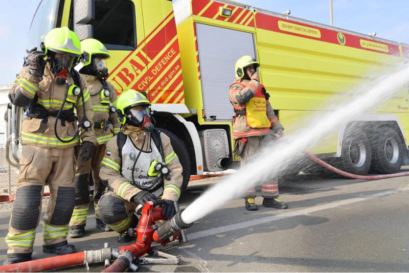 Caravan fire in Dubai’s Jaddaf area brought under control