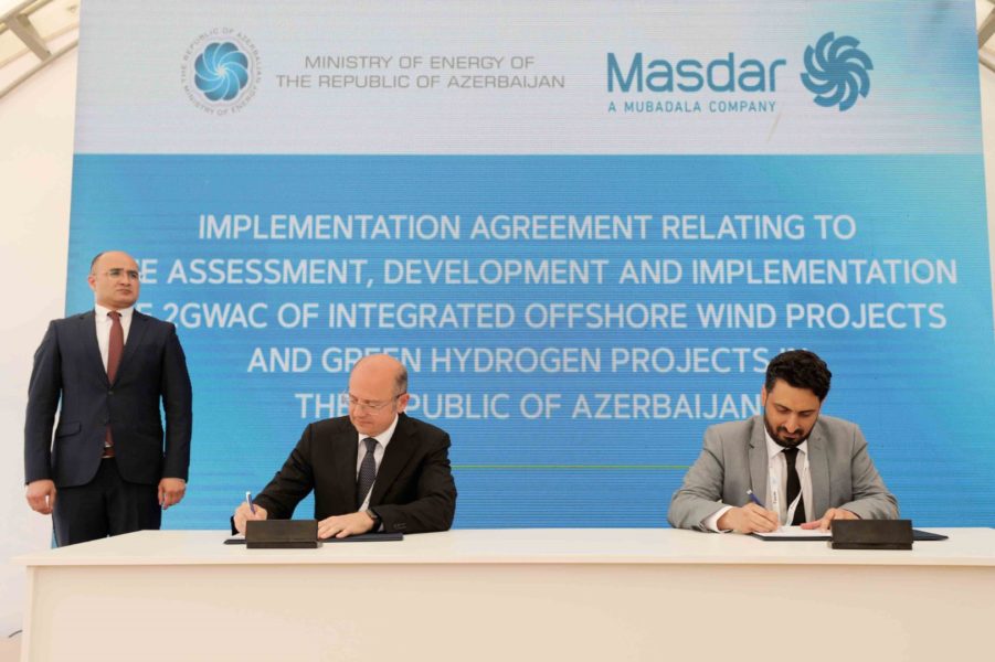 Masdar signs agreements to develop 4,000 MW of clean, renewable energy ‘Mega Projects’ in Azerbaijan