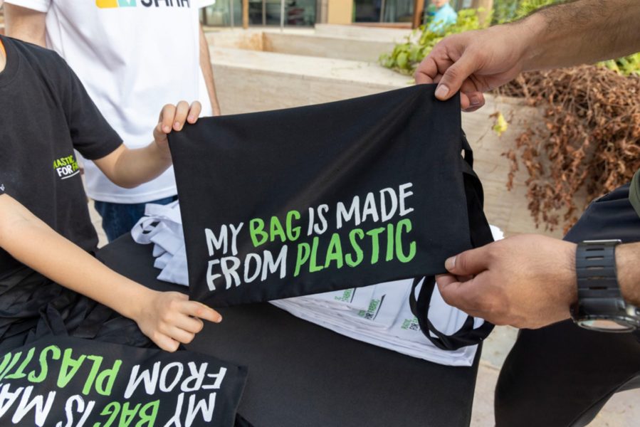 Sustainable City Dubai turns single-use plastic into reusable shopping bags