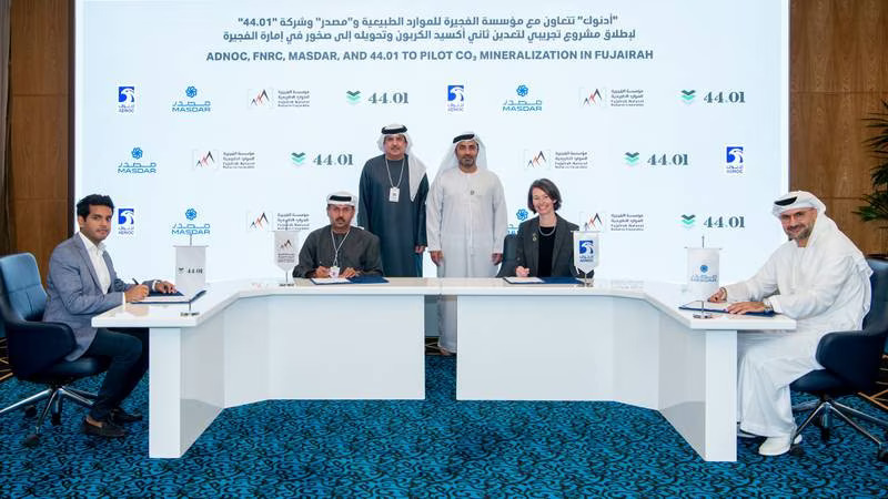 Adnoc to pilot project that converts carbon dioxide into rocks