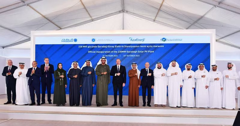 UAE’s Masdar announces inauguration of 230MW solar park in Azerbaijan