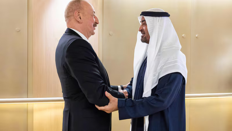 President Sheikh Mohamed and Azerbaijan leader discuss global climate fight in UAE meeting