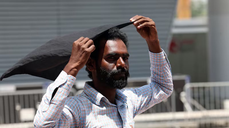 What is causing the record high temperatures in the UAE?