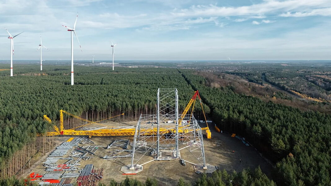 World’s tallest wind turbine being built in Germany’s former coal mining region